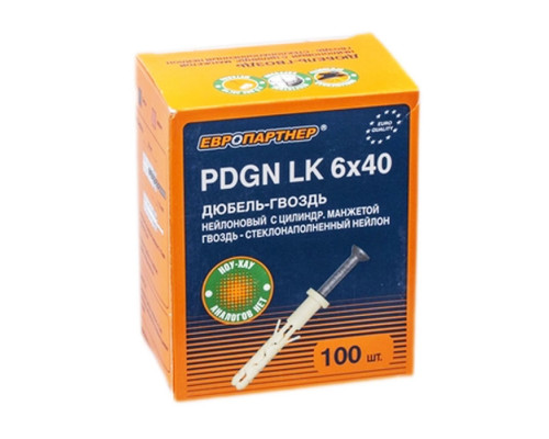 Дюбель-гвоздь PDGN LK 6 x 40 ( 100 шт. ), коробка