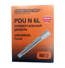 Дюбель нейлон. универсальный PDU N - 6L x 50 (50 шт.), коробка