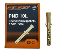 Дюбель нейлон. PND - 10L x 80 (25 шт.), коробка