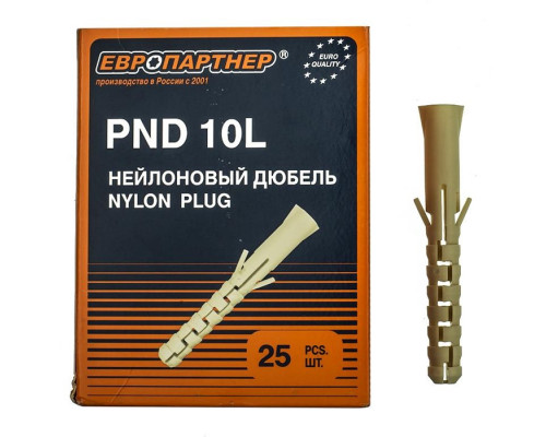 Дюбель нейлон. PND - 10L x 80 (25 шт.), коробка