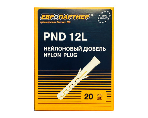 Дюбель нейлон. PND - 12L x 100 (20 шт.), коробка