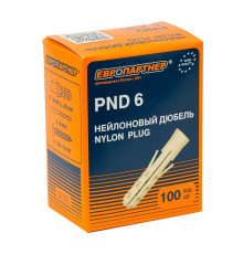 Дюбель нейлон. PND - 6 x30 (100 шт.), коробка