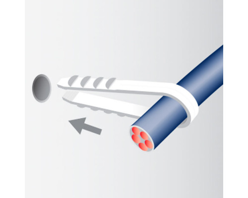 Дюбель-хомут нейлоновый PDX 5 x 10 ( 50 шт. серый ), пакет