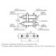 Модульный коллектор MKSS-60-3DU.EPP (3 контура G 1″ EPP термоизоляция, 4D-кронштейны K.UMS)