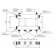 Модульный коллектор MK-250-2x32 (2 контура G 1¼″ вверх или вниз)