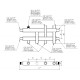 Модульный коллектор MKSS-40-4DU (4 контура G ¾″ из них 2 вниз, 1 вверх и 1 в сторону)