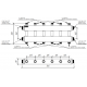 Модульный коллектор MK-150-6DUx25 (3 контура G 1″ вверх и 3 вниз)