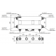 Модульный коллектор MKSS-150-2x32 (2 контура G 1¼″ вверх или вниз)