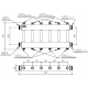 Модульный коллектор MK-250-6DU (3 контура G 1″ вверх и 3 вниз)