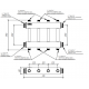 Модульный коллектор MK-250-4DU (2 контура G 1″ вверх и 2 вниз)