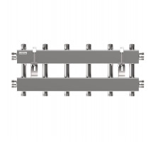 Модульный коллектор MKSS-150-6DUx25 (3 контура G 1″ вверх и 3 вниз)