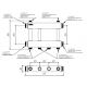 Модульный коллектор MKSS-250-2x32 (2 контура G 1¼″ вверх или вниз)