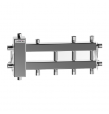 Балансировочный коллектор BMSS-40-4DU (4D-кронштейны K.UMS, подключение термодатчика)