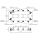 Модульный коллектор MK-150-4DUx25 (2 контура G 1″ вверх и 2 вниз)