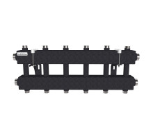 Модульный коллектор MK-150-6DUx25 (3 контура G 1″ вверх и 3 вниз)