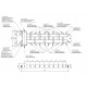 Балансировочный коллектор BMSS-150-9DU (4+4 контура G 1″, боковой контур G 1½″)