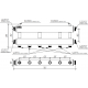 Модульный коллектор MKSS-150-3x25 (3 контура G 1″ вверх или вниз)