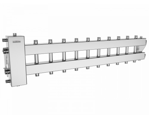 Балансировочный коллектор BMSS-150-11DU (5+5 контуров G 1″, боковой контур G 1½″)