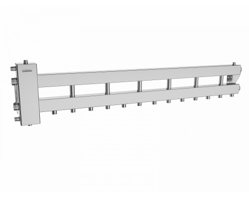 Балансировочный коллектор BMSS-150-7D (6 контуров G 1″, боковой контур G 1½″)