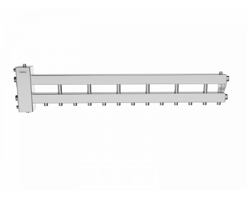 Балансировочный коллектор BMSS-150-7D (6 контуров G 1″, боковой контур G 1½″)