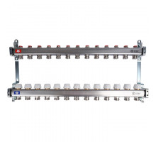 Коллектор из нержавеющей стали без расходомеров 13 вых.