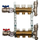 Распределительный коллектор из латуни без расходомеров 3 вых.